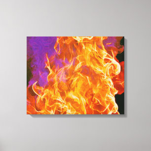 Flammes Flammes Flammes Abstraites toile Imprimer