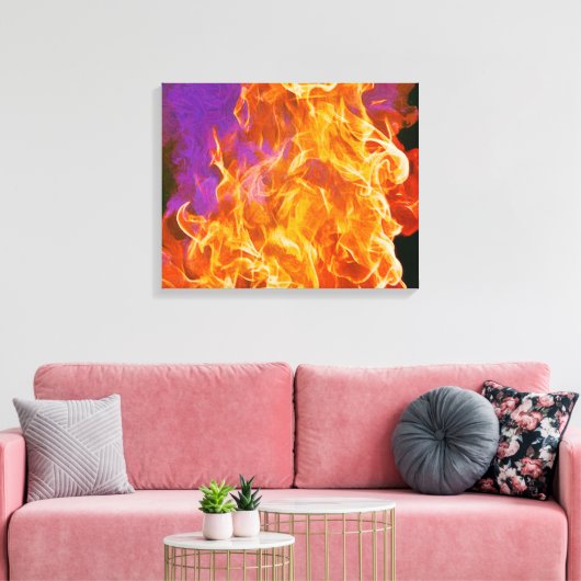 Flammes Flammes Flammes Abstraites toile Imprimer (Insitu(Salon))