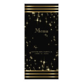 Flammes Noir & Or avec Barres - Menu (Devant)