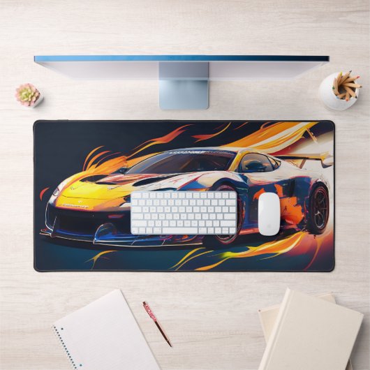 Flammes Numériques de Course de Supercar Vibrantes (Bureau 1)