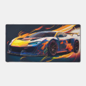 Flammes Numériques de Course de Supercar Vibrantes (Recto)