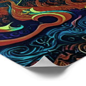 Flammes Visionnaires : Poster des yeux spirituels (Coin)