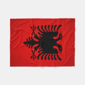 Flamuri i shqiperise fleece deken (Voorkant (Horizontaal))