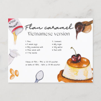 Flan caramel - Briefkaart
