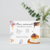 Flan caramel - Carte postale (Debout devant)