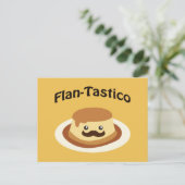 Flan-Tastico! Cute Flan Briefkaart (Staand voorkant)