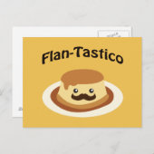 Flan-Tastico! Cute Flan Briefkaart (Voorkant / Achterkant)