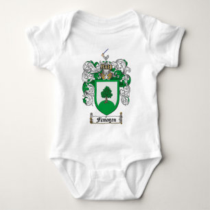 FLANAGAN FAMILY CREST - FLANAGAN COAT WAPENS ROMPER