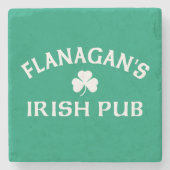 Flanagan's Irish Pub Stenen Onderzetter (Voorkant)