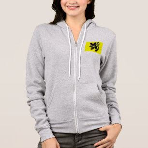 flanders, belgium flag hoodie