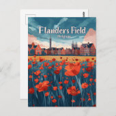 Flanders Field Belgium Briefkaart (Voorkant / Achterkant)