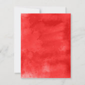 Flanders Poppy Elegant Waterverf Wedding Save The Date (Achterkant)