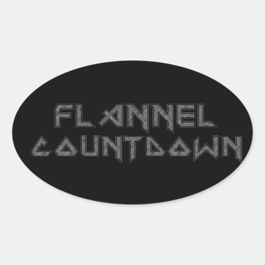 Flanel Countdown Sticker Set (Voorkant)