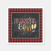 Flanel en Fizz Papier Servet - Rood - Fizz (Voorkant)