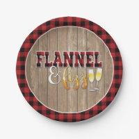 Flanel en Fizz Papieren Bord - Rood - Hout