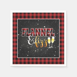 Flanel en Fizz papieren servet - Rood - Fizz