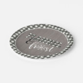 Flanel en Vorst Papieren Bord - Wit - Grijs Hout (Gekanteld)