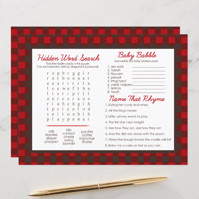 Flanel Plaid Beer Douche Activiteit Blad Placemats (Creator heeft geüpload)