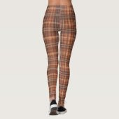 Flanel Plaid Cosy herfst gekleurde Leggings (Achterkant)