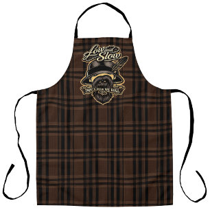 Flanelprint in lowriderstijl, laag en langzaam schort