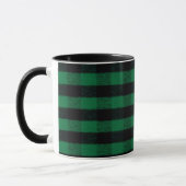 Flannel Buffalo Gedekte groene lumberjack textuur Mok (Links)