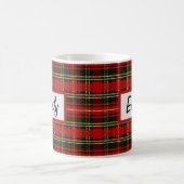 Flannel écossais Avec Nom Café Mug (Centre)