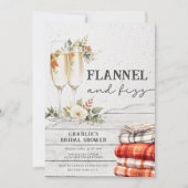 Flannel en Fizz Rustic Herfst Vrijgezellenfeest Kaart (Voorkant)