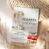 Flannel en Fizz Rustic Herfst Vrijgezellenfeest Kaart