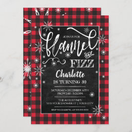 Flannel & Fizz Birthday Uitnodiging