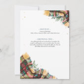 Flannel Fizz et Frost Couples Douche Invitation (Dos)
