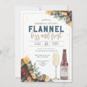 Flannel Fizz et Frost Couples Douche Invitation (Devant)