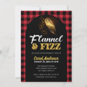 Flannel & Fizz Rouge et Noir Plaid Invitation de F (Devant)