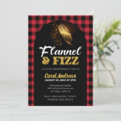 Flannel & Fizz Rouge et Noir Plaid Invitation de F (Debout devant)