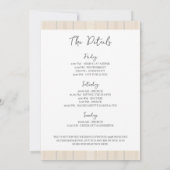 Flannel & Fizz Winter Chic Bachelorette Weekend Kaart (Achterkant)