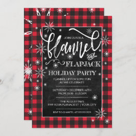 Flannel & Flapjack Vakantiefeest Uitnodiging