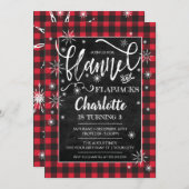Flannel & Flapjacks Invitation d'anniversaire (Devant / Derrière)