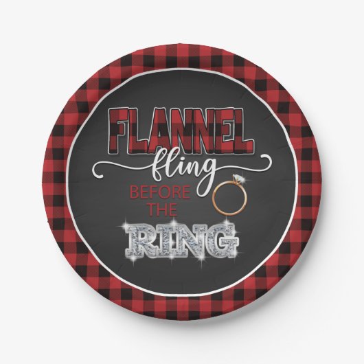 Flannel Fling before Ring Bord - Red (Voorkant)