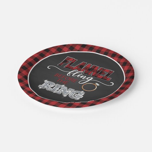 Flannel Fling before Ring Bord - Red (Gekanteld)