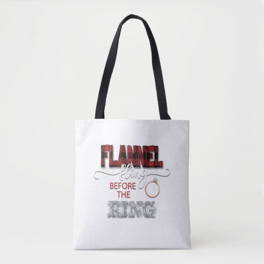 Flannel Fling before Ring Canvas tas - Rood (Voorkant)