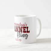 Flannel Fling Coffee Mug - Bridesmaid Cadeau (Devant droit)