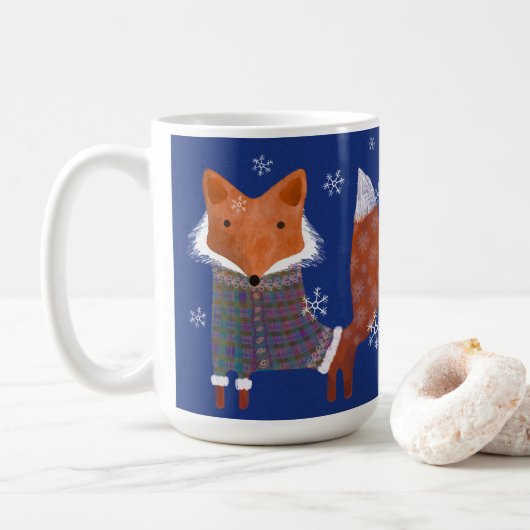 Flannel Fox Mug (Avec donut)