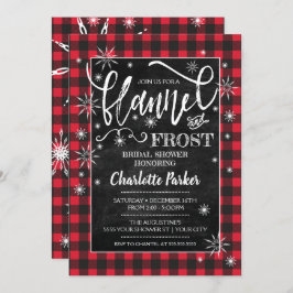 Flannel & Frost Bridal Shower Kaart