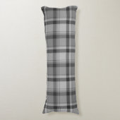 Flannel gris Imprimer coussin lombaire long (Devant (Vertical))