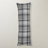 Flannel gris Imprimer coussin lombaire long (Dos (Vertical))