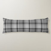 Flannel gris Imprimer coussin lombaire long (Devant)
