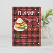 Flannels Flapjacks kerstfeest Kaart (Staand voorkant)