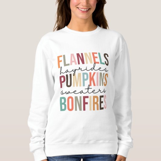 Flannels Hayrides Pumpkins Sweaters (Voorkant)