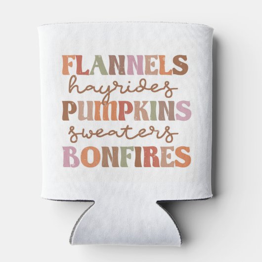 Flannels Pumpkins Bonfire Blikjeskoeler (Achterkant)