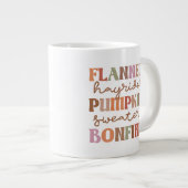 Flannels Pumpkins Bonfire Extra Grote Beker (Voorkant rechts)