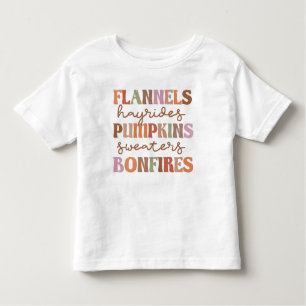 Flannels Pumpkins Bonfire Kinder Shirts
